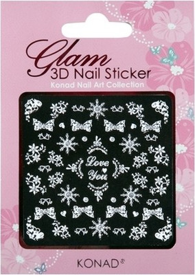 Konad Glam 3D Nail Art Sticker(Pink - KGI W02)