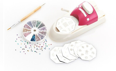 BonZeal Hollywood Nails Art Stamping Kit(White)
