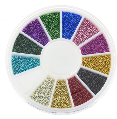 Topnail 12 Color Beads Studs Metal Caviar Design Wheel Charms For Nail Art Decoration(Multi Color)
Topnail 12 Color Beads Studs Metal Caviar Design Wheel Charms For Nail Art Decoration(Multi Color)