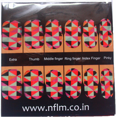 NFLM Designer Nailwear Geo-metriK Art(Pink)