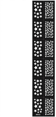 Jinny International 12 Tips/Sheet Star shaped Nail Art Manicure Stencil Stickers(Black)
Jinny International 12 Tips/Sheet Star shaped Nail Art Manicure Stencil Stickers(Black)