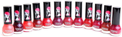 Foolzy Pack of 12 Nail Polish Paint Matt(Pack of 12)