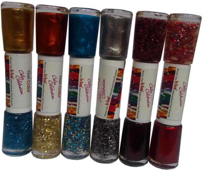 Avlon Nail Polish N.P-A-8 6 Multicolor(Pack of 6)