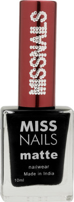 Miss Nails Matte Black Black