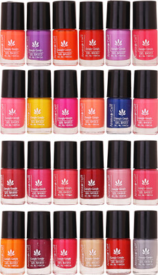 Aroma Care Nail Polish Set of 24 Pcs ( Multicolor Set No. 16) Light Orange, Purple, Red, Meganta, Pink, Yellow, Blue, Brown, Peach, Redish Meroon, Nude, Wine, Skin, Gray(Pack of 24)
Aroma Care Nail Polish Set of 24 Pcs ( Multicolor Set No. 16) Light Orange, Purple, Red, Meganta, Pink, Yellow, Blue, Brown, Peach, Redish Meroon, Nude, Wine, Skin, Gray(Pack of 24)