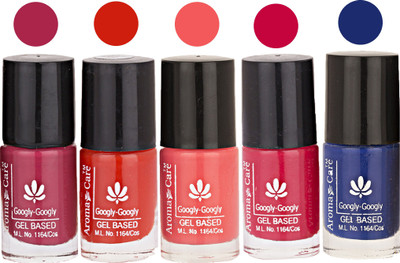 Aroma Care Mab Multicolor Nail Polish Combo 809201673 Multicolor(Pack of 5)