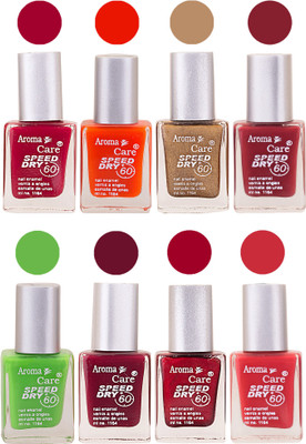 Aroma Care Orange Matte Nail Polish Combo 0107201604 Maroon, Orange, Golden, Maroon, Green, Magenta, Light Orange, Red, Peach, Purple, Pink, Blue, Yellow, Black, Base Coat, Nude(Pack of 8)
Aroma Care Orange Matte Nail Polish Combo 0107201604 Maroon, Orange, Golden, Maroon, Green, Magenta, Light Orange, Red, Peach, Purple, Pink, Blue, Yellow, Black, Base Coat, Nude(Pack of 8)