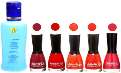 Fashion Bar Nail Polish With Free Rythmx Nail Polish Remover Combo Offer (Neon Shades at Incredible Value) 1578 Multicolor(Pack of 5)
Fashion Bar Nail Polish With Free Rythmx Nail Polish Remover Combo Offer (Neon Shades at Incredible Value) 1578 Multicolor(Pack of 5)
