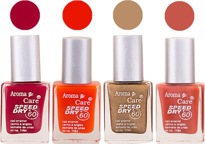 Aroma Care Maroon Nail Polish Combo 2506201606 Maroon, Orange, Golden, Orange(Pack of 4)
Aroma Care Maroon Nail Polish Combo 2506201606 Maroon, Orange, Golden, Orange(Pack of 4)