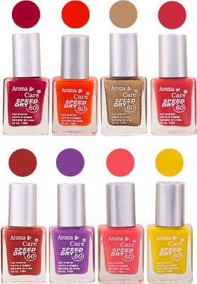 Aroma Care Orange Matte Nail Polish Combo 0107201666 Maroon, Orange, Golden, Maroon, Green, Magenta, Light Orange, Red, Peach, Purple, Pink, Blue, Yellow, Black, Base Coat, Nude(Pack of 8)
Aroma Care Orange Matte Nail Polish Combo 0107201666 Maroon, Orange, Golden, Maroon, Green, Magenta, Light Orange, Red, Peach, Purple, Pink, Blue, Yellow, Black, Base Coat, Nude(Pack of 8)