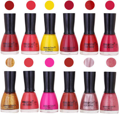 Aroma Care Wholesale Rate Nail Polish Combo Set of 12 Pcs ( Multicolor) 50 Coffee, Nude, Yellow, Maganta, Red Sparkle, Maganta Glaiter, Golden Sparkle, Peach, Neon Pink, Brown, Pink Glaiter, Maganta Glaiter(Pack of 12)
Aroma Care Wholesale Rate Nail Polish Combo Set of 12 Pcs ( Multicolor) 50 Coffee, Nude, Yellow, Maganta, Red Sparkle, Maganta Glaiter, Golden Sparkle, Peach, Neon Pink, Brown, Pink Glaiter, Maganta Glaiter(Pack of 12)