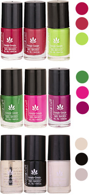Aroma Care Gel Based Nail Paint Set Of 9 Pcs Multicolor Set 42(Pack of 9) 
Aroma Care Gel Based Nail Paint Set Of 9 Pcs Multicolor Set 42(Pack of 9)