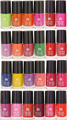 Aroma Care Nail Polish Set of 24 Pcs ( Multicolor Set No. 2) Green, Orange, Pink, Purple, Red, Blue, Yellow, Brown, Nude, Maganta, Glaiter Pink(Pack of 24)
Aroma Care Nail Polish Set of 24 Pcs ( Multicolor Set No. 2) Green, Orange, Pink, Purple, Red, Blue, Yellow, Brown, Nude, Maganta, Glaiter Pink(Pack of 24)