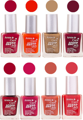 Aroma Care Orange Matte Nail Polish Combo 0107201624 Maroon, Orange, Golden, Maroon, Green, Magenta, Light Orange, Red, Peach, Purple, Pink, Blue, Yellow, Black, Base Coat, Nude(Pack of 8)
Aroma Care Orange Matte Nail Polish Combo 0107201624 Maroon, Orange, Golden, Maroon, Green, Magenta, Light Orange, Red, Peach, Purple, Pink, Blue, Yellow, Black, Base Coat, Nude(Pack of 8)