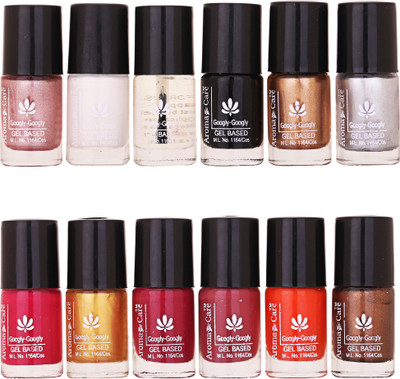 Aroma Care Nail Lacquer, Popular Collection Limited Edition Nail Polish Combo Set of 12 Pcs (5) Glaiter Pink, White, Top Coat, Black, Golden, Silver, Magenta, Light Golden, Wine, Light Brown, Orange, Glaiter Brown(Pack of 12)
Aroma Care Nail Lacquer, Popular Collection Limited Edition Nail Polish Combo Set of 12 Pcs (5) Glaiter Pink, White, Top Coat, Black, Golden, Silver, Magenta, Light Golden, Wine, Light Brown, Orange, Glaiter Brown(Pack of 12)