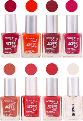 Aroma Care Orange Matte Nail Polish Combo 01072016116 Maroon, Orange, Golden, Maroon, Green, Magenta, Light Orange, Red, Peach, Purple, Pink, Blue, Yellow, Black, Base Coat, Nude(Pack of 8)
Aroma Care Orange Matte Nail Polish Combo 01072016116 Maroon, Orange, Golden, Maroon, Green, Magenta, Light Orange, Red, Peach, Purple, Pink, Blue, Yellow, Black, Base Coat, Nude(Pack of 8)