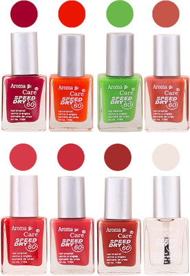 Aroma Care Orange Matte Nail Polish Combo 01072016178 Maroon, Orange, Golden, Maroon, Green, Magenta, Light Orange, Red, Peach, Purple, Pink, Blue, Yellow, Black, Base Coat, Nude(Pack of 8)
Aroma Care Orange Matte Nail Polish Combo 01072016178 Maroon, Orange, Golden, Maroon, Green, Magenta, Light Orange, Red, Peach, Purple, Pink, Blue, Yellow, Black, Base Coat, Nude(Pack of 8)