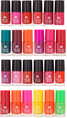 Aroma Care MAB Multicolor 2 in 1 Color Cap Nail Polish Combo Sets in Wholesale Rate ( Set No. 01) Green, Brown, Orange, Pink, Purple, Red, Pink, Yellow, Neon Green, Brown, Nude, Maganta(Pack of 24)
Aroma Care MAB Multicolor 2 in 1 Color Cap Nail Polish Combo Sets in Wholesale Rate ( Set No. 01) Green, Brown, Orange, Pink, Purple, Red, Pink, Yellow, Neon Green, Brown, Nude, Maganta(Pack of 24)
