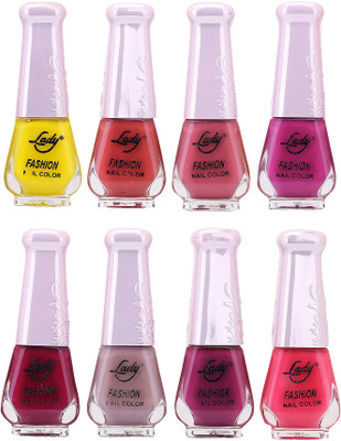 Lady Fashion Trendy Nail Polish 21181 Multicolor,(Pack of 8)
Lady Fashion Trendy Nail Polish 21181 Multicolor,(Pack of 8)