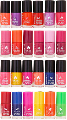 Aroma Care MAB Multicolor 2 in 1 Color Cap Nail Polish Sets in Wholesale Rate ( Set No. 117) Peach, Orange, Mauve, Pink, Peach, Pink, Red, Blue, Magenta, Yellow, Orange, Neon Green(Pack of 24) 
Aroma Care MAB Multicolor 2 in 1 Color Cap Nail Polish Sets in Wholesale Rate ( Set No. 117) Peach, Orange, Mauve, Pink, Peach, Pink, Red, Blue, Magenta, Yellow, Orange, Neon Green(Pack of 24)