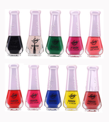 Lady Fashion Wholesale Price Trendy Nail Polish 0303201761 Multicolor,(Pack of 10)
Lady Fashion Wholesale Price Trendy Nail Polish 0303201761 Multicolor,(Pack of 10)