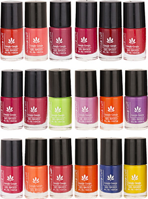 Aroma Care Pack Of 18 Gel Based Nail Paint (9) Orange, Pink, Magenta, Green, Brown, Purple, Blue, Yellow(Pack of 18)
Aroma Care Pack Of 18 Gel Based Nail Paint (9) Orange, Pink, Magenta, Green, Brown, Purple, Blue, Yellow(Pack of 18)