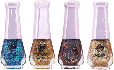 Lady Fashion Limited Edition MULTICOLOR Nail Polish Set 0201201721 Multicolor,(Pack of 4)
Lady Fashion Limited Edition MULTICOLOR Nail Polish Set 0201201721 Multicolor,(Pack of 4)