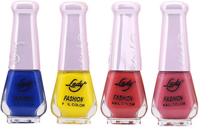 Lady Fashion Limited Edition MULTICOLOR Nail Polish Set 0201201768 Multicolor,(Pack of 4)
Lady Fashion Limited Edition MULTICOLOR Nail Polish Set 0201201768 Multicolor,(Pack of 4)