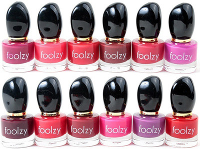 Foolzy Set of 12 Nail Polish Multicolor PN-12-10