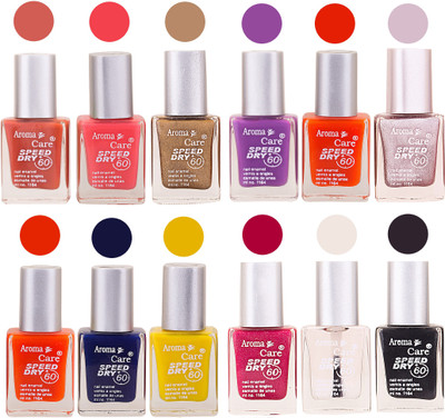 Aroma Care Pink Nail Polish Combo 25081619 Orange, Pink, Golden, Maroon, Peach, Green, Purple, Silver, Blue, Yellow, Base Coat, Black(Pack of 12)
Aroma Care Pink Nail Polish Combo 25081619 Orange, Pink, Golden, Maroon, Peach, Green, Purple, Silver, Blue, Yellow, Base Coat, Black(Pack of 12)