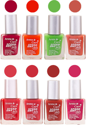 Aroma Care Orange Matte Nail Polish Combo 01072016174 Maroon, Orange, Golden, Maroon, Green, Magenta, Light Orange, Red, Peach, Purple, Pink, Blue, Yellow, Black, Base Coat, Nude(Pack of 8)
Aroma Care Orange Matte Nail Polish Combo 01072016174 Maroon, Orange, Golden, Maroon, Green, Magenta, Light Orange, Red, Peach, Purple, Pink, Blue, Yellow, Black, Base Coat, Nude(Pack of 8)