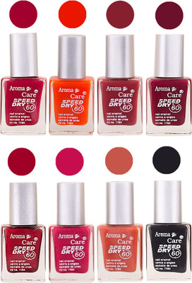 Aroma Care Orange Matte Nail Polish Combo 0107201698 Maroon, Orange, Golden, Maroon, Green, Magenta, Light Orange, Red, Peach, Purple, Pink, Blue, Yellow, Black, Base Coat, Nude(Pack of 8)
Aroma Care Orange Matte Nail Polish Combo 0107201698 Maroon, Orange, Golden, Maroon, Green, Magenta, Light Orange, Red, Peach, Purple, Pink, Blue, Yellow, Black, Base Coat, Nude(Pack of 8)