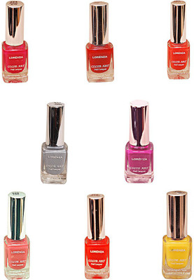 Lorenza Combo Set-5 Nail Lacquer (Pack Of 8) Hello Yellow-250, Pretty-320, Fuchsia Its Hot-324, This Is It-455, Las Veaas-472, Party Time-550, Attitude-630, Grey Shades-911(Pack of 8)
Lorenza Combo Set-5 Nail Lacquer (Pack Of 8) Hello Yellow-250, Pretty-320, Fuchsia Its Hot-324, This Is It-455, Las Veaas-472, Party Time-550, Attitude-630, Grey Shades-911(Pack of 8)