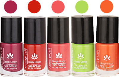 Aroma Care Mab Multicolor Nail Polish Combo 809201641 Multicolor(Pack of 5)