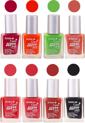 Aroma Care Orange Matte Nail Polish Combo 01072016177 Maroon, Orange, Golden, Maroon, Green, Magenta, Light Orange, Red, Peach, Purple, Pink, Blue, Yellow, Black, Base Coat, Nude(Pack of 8)
Aroma Care Orange Matte Nail Polish Combo 01072016177 Maroon, Orange, Golden, Maroon, Green, Magenta, Light Orange, Red, Peach, Purple, Pink, Blue, Yellow, Black, Base Coat, Nude(Pack of 8)