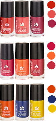 Aroma Care Pack Of 9 Gel Based Nail Paint (11) Neon Orange, Neon Pink, Nude Magenta, Neon Magenta, Nude, Orange, Blue, Yellow(Pack of 9)
Aroma Care Pack Of 9 Gel Based Nail Paint (11) Neon Orange, Neon Pink, Nude Magenta, Neon Magenta, Nude, Orange, Blue, Yellow(Pack of 9)