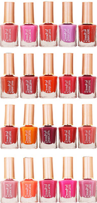 Aroma Care Wholesale Rate Nail Polish Set of 20 Pcs (Multicolor) 30 Light Pink, Pink, Red, Purple, Dark Red, Dark Orange, Maroon, Mauve(Pack of 20)
Aroma Care Wholesale Rate Nail Polish Set of 20 Pcs (Multicolor) 30 Light Pink, Pink, Red, Purple, Dark Red, Dark Orange, Maroon, Mauve(Pack of 20)