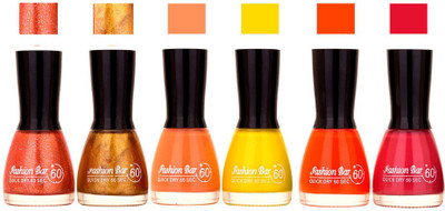 Fashion Bar Long Stay Pack of 6 Unique Nail Polish Combo 316 Glitter Orange, glitter Golden , peach ,yellow , orange , pink(Pack of 6)
Fashion Bar Long Stay Pack of 6 Unique Nail Polish Combo 316 Glitter Orange, glitter Golden , peach ,yellow , orange , pink(Pack of 6)