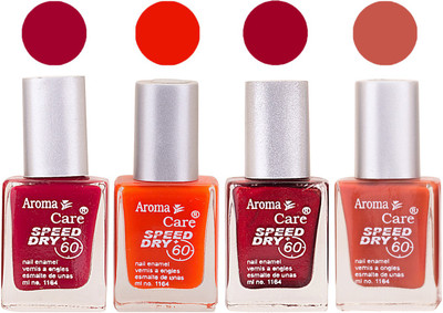 Aroma Care Maroon Nail Polish Combo 2506201660 Maroon, Orange, Red, Orange(Pack of 4)
Aroma Care Maroon Nail Polish Combo 2506201660 Maroon, Orange, Red, Orange(Pack of 4)
