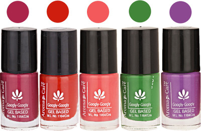 Aroma Care Mab Multicolor Nail Polish Combo 8092016101 Multicolor(Pack of 5)