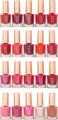 Aroma Care Wholesale Rate Nail Polish Set of 20 Pcs (Multicolor) 33 Red, Maroon, Light Maroon, Dark Red, Light Red, Pink, Orange, Dark orange(Pack of 20)
Aroma Care Wholesale Rate Nail Polish Set of 20 Pcs (Multicolor) 33 Red, Maroon, Light Maroon, Dark Red, Light Red, Pink, Orange, Dark orange(Pack of 20)