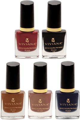 Viviana Nail Polish Vnl024, Vnl013, Vnl022, Vnl007, Vnl021(Pack of 5)