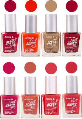 Aroma Care Orange Matte Nail Polish Combo 0107201634 Maroon, Orange, Golden, Maroon, Green, Magenta, Light Orange, Red, Peach, Purple, Pink, Blue, Yellow, Black, Base Coat, Nude(Pack of 8)
Aroma Care Orange Matte Nail Polish Combo 0107201634 Maroon, Orange, Golden, Maroon, Green, Magenta, Light Orange, Red, Peach, Purple, Pink, Blue, Yellow, Black, Base Coat, Nude(Pack of 8)