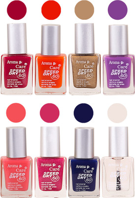 Aroma Care Orange Matte Nail Polish Combo 0107201675 Maroon, Orange, Golden, Maroon, Green, Magenta, Light Orange, Red, Peach, Purple, Pink, Blue, Yellow, Black, Base Coat, Nude(Pack of 8)
Aroma Care Orange Matte Nail Polish Combo 0107201675 Maroon, Orange, Golden, Maroon, Green, Magenta, Light Orange, Red, Peach, Purple, Pink, Blue, Yellow, Black, Base Coat, Nude(Pack of 8)