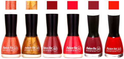 Fashion Bar Long Stay Pack of 6 Unique Nail Polish Combo 320 Glitter Orange ,Glitter Golden, Redish Brown , Redish pink, shimmer Mazanta , Move(Pack of 6)
Fashion Bar Long Stay Pack of 6 Unique Nail Polish Combo 320 Glitter Orange ,Glitter Golden, Redish Brown , Redish pink, shimmer Mazanta , Move(Pack of 6)
