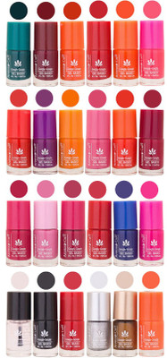 Aroma Care Purple Nail Polish Combo 1706201625 Green, Brown, Orange, Red, Peach, Mauve, Pink, Blue, Magenta, Base Coat, Black, Silver, Golden(Pack of 24)
Aroma Care Purple Nail Polish Combo 1706201625 Green, Brown, Orange, Red, Peach, Mauve, Pink, Blue, Magenta, Base Coat, Black, Silver, Golden(Pack of 24)