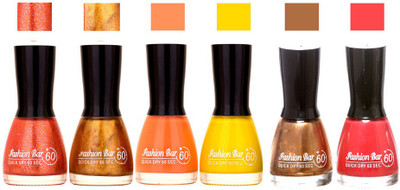Fashion Bar Long Stay Pack of 6 Unique Nail Polish Combo 322 Glitter orange , Glitter Golden Peach ,Yellow,simmer brown ,brown(Pack of 6)
Fashion Bar Long Stay Pack of 6 Unique Nail Polish Combo 322 Glitter orange , Glitter Golden Peach ,Yellow,simmer brown ,brown(Pack of 6)