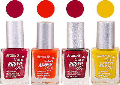 Aroma Care Maroon Nail Polish Combo 2506201668 Maroon, Orange, Red, Yellow(Pack of 4)
Aroma Care Maroon Nail Polish Combo 2506201668 Maroon, Orange, Red, Yellow(Pack of 4)