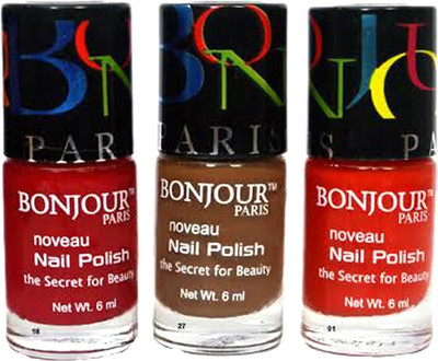 Bonjour Paris Round Cap 28 Multicolor(Pack of 3)