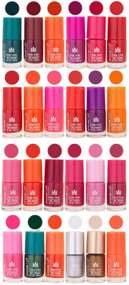 Aroma Care Orange Nail Polish Combo 1706201612 Green, Brown, Pink, Purple, Orange, Red, Peach, Mauve, Pink, Light Pink, Silver, Golden(Pack of 24)
Aroma Care Orange Nail Polish Combo 1706201612 Green, Brown, Pink, Purple, Orange, Red, Peach, Mauve, Pink, Light Pink, Silver, Golden(Pack of 24)